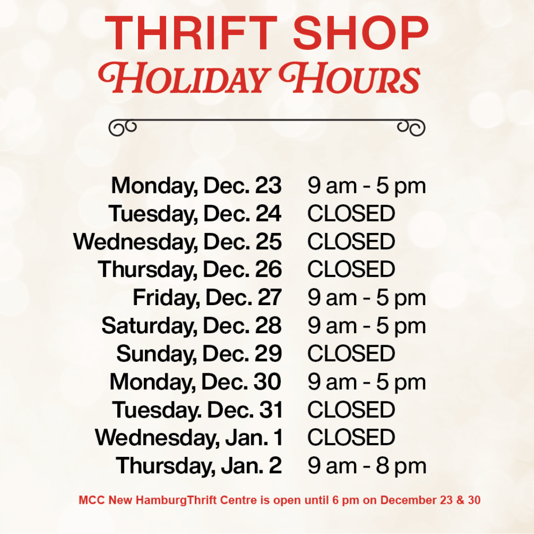 Holiday Hours Website